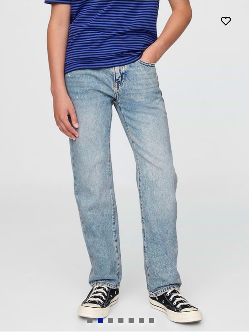 GAP Kids Relaxed Straight Jeans - Light Destroy Wash